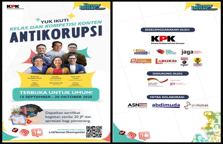 KELAS DAN KOMPETISI KONTEN ANTI KORUPSI