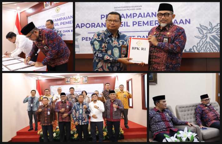 Penyerahan LHP bencana dan Belanja Provinsi