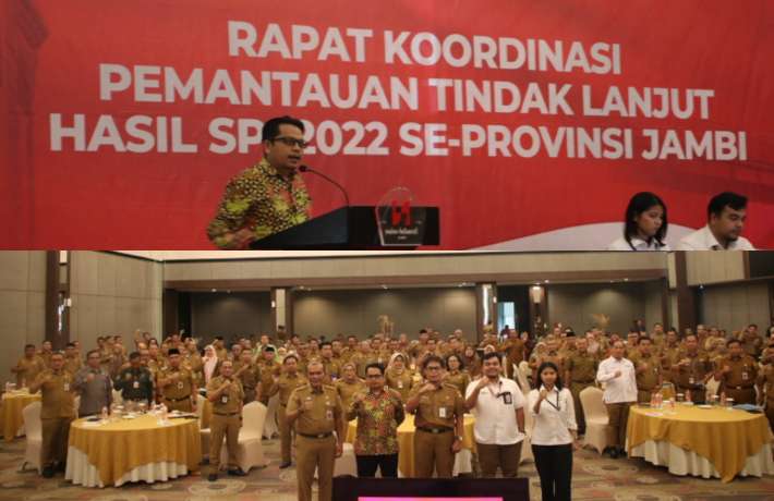 Rapat Koordinasi Pemantauan Tindak Lanjut Hasil SPI 2022 se-Provinsi Jambi